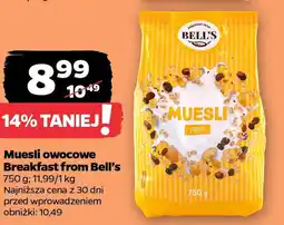 Netto Muesli owocowe Breakfast from Bell's oferta