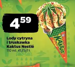 Netto Lody cytryna i truskawka Kaktus Nestlé oferta