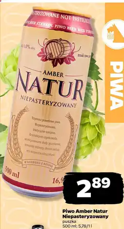 Netto Piwo Amber Natur Niepasteryzowany oferta