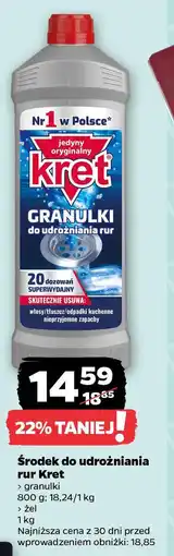 Netto Środek do udrożniania rur Kret oferta