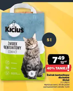 Netto Żwirek bentonitowy dla kotów Kiciuś oferta
