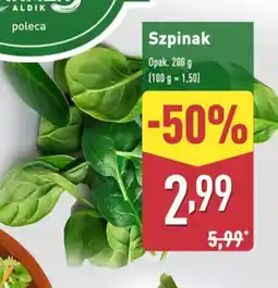 ALDI Szpinak oferta