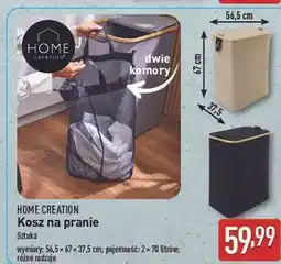ALDI Kosz na pranie 56.5 x 67 37.5 cm Home Creation oferta