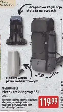ALDI Plecak trekkingowy 65 l Adventuridge oferta