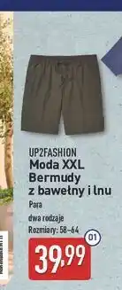 ALDI Bermudy męskie bawełna i len 58-64 Up2Fashion oferta
