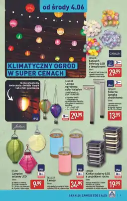 ALDI Łańcuch świetlny solarny led Casalux oferta