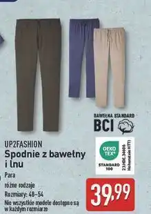 ALDI Spodnie z lnem Up2Fashion oferta