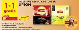 Biedronka Herbaty Lipton 92 torebki oferta