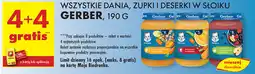 Biedronka Dania, zupki, deserki w słoiku Gerber oferta