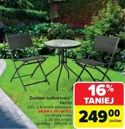 Carrefour Zestaw balkonowy oferta