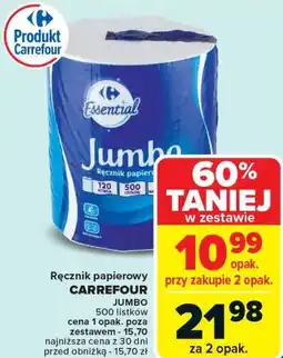 Carrefour Ręcznik papierowy Jumbo oferta