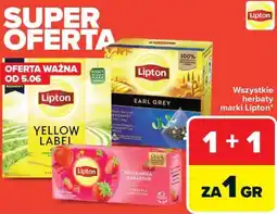 Carrefour Herbaty Lipton oferta