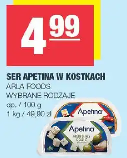 Spar Ser Apetina w kostkach Arla Foods 100g oferta