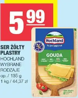 Spar Ser żółty plastry Hochland 135g oferta