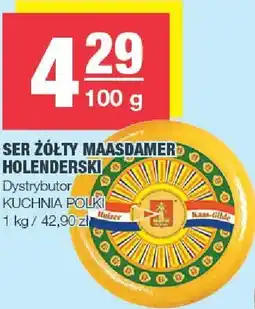 Spar Ser żółty Maasdammer holenderski 100g Kuchnia Polki oferta