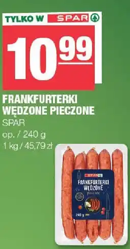 Spar Frankfurterki wędzone pieczone Spar oferta
