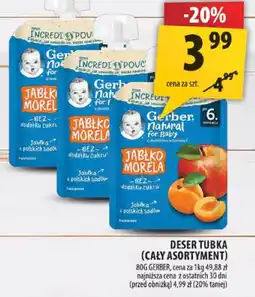 Arhelan Deser tubka jabłko morela 80g Gerber oferta