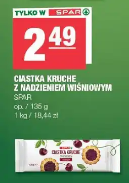 Spar Ciastka kruche z nadzieniem wiśniowym Spar oferta