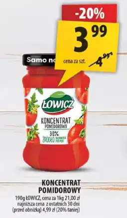 Arhelan Koncentrat pomidorowy Łowicz 190g oferta