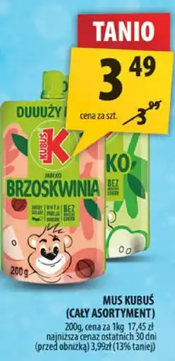Arhelan Mus Kubuś brzoskwinia 200g oferta