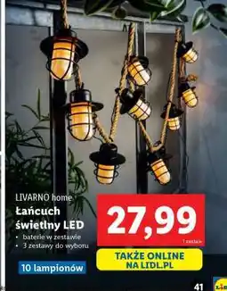 Lidl LIVARNO home Łańcuch świetlny LED oferta