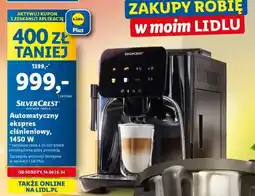 Lidl SilverCrest Automatyczny ekspres ciśnieniowy, 1450 W oferta