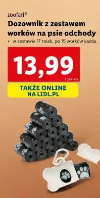 Lidl Dozownik z zestawem worków na psie odchody oferta