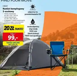 Lidl Crivit Namiot kempingowy 2-osobowy oferta
