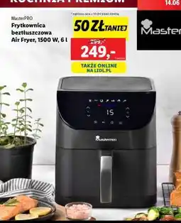 Lidl MasterPRO Frytkownica beztłuszczowa Air Fryer, 1500 W, 6 l oferta