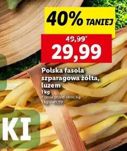 Lidl Polska fasola szparagowa żółta oferta