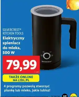 Lidl SILVERCREST KITCHEN TOOLS Elektryczny spieniacz do mleka, 500 W oferta
