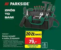 Lidl PARKSIDE Zestaw narzędzi w torbie, 23 elementy oferta