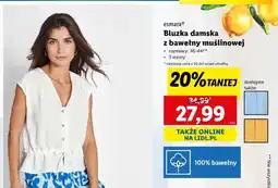 Lidl Bluzka damska z bawełny muślinowej oferta