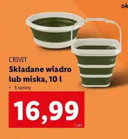 Lidl CRIVIT Skládane wiadro lub miska, 10 l oferta