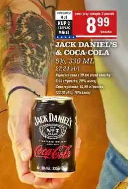 Biedronka Jack Daniel's & Coca-Cola oferta