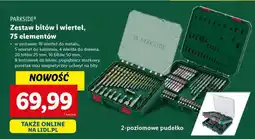 Lidl PARKSIDE Zestaw bitów i wierteł, 75 elementów oferta