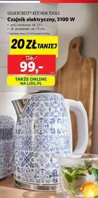 Lidl SILVERCREST KITCHEN TOOLS Czajnik elektryczny, 3100 W oferta