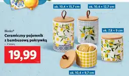 Lidl Ceramiczny pojemnik z bambusową pokrywką oferta