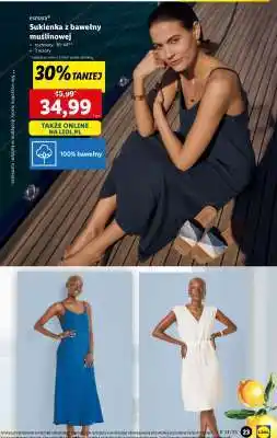 Lidl Sukienka z bawełny muślinowej oferta