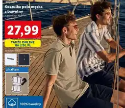 Lidl Koszulka polo męska z bawełny oferta