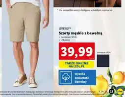 Lidl Szorty męskie z bawełną oferta