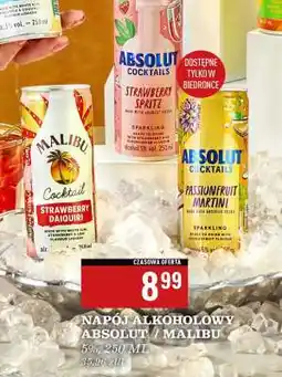 Biedronka NAPÓJ ALKOHOLOWY ABSOLUT / MALIBU oferta