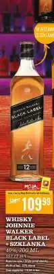 Biedronka WHISKY JOHNNIE WALKER BLACK LABEL + SZKLANKA oferta