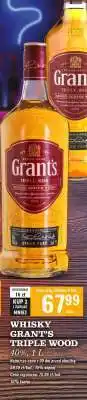 Biedronka WHISKY GRANT'S TRIPLE WOOD 40% oferta