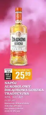 Biedronka NAPÓJ ALKOHOLOWY ŻOŁĄDKOWA GORZKA TRADYCYJNA oferta