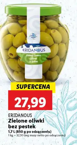 Lidl Eridanous Zielone oliwki bez pestek oferta