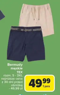 Carrefour Bermudy męskie TEX oferta
