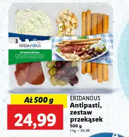 Lidl Eridanous Antipasti, zestaw przekąsek oferta
