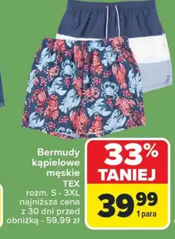 Carrefour Bermudy męskie TEX oferta