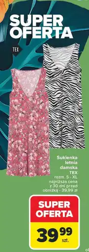 Carrefour Sukienka damska TEX oferta